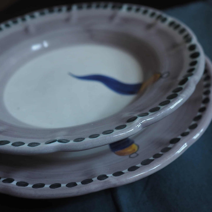 Ceramic Dinner Plate VIETRI - FORTUNA by Germana Scapellato for Wtfb