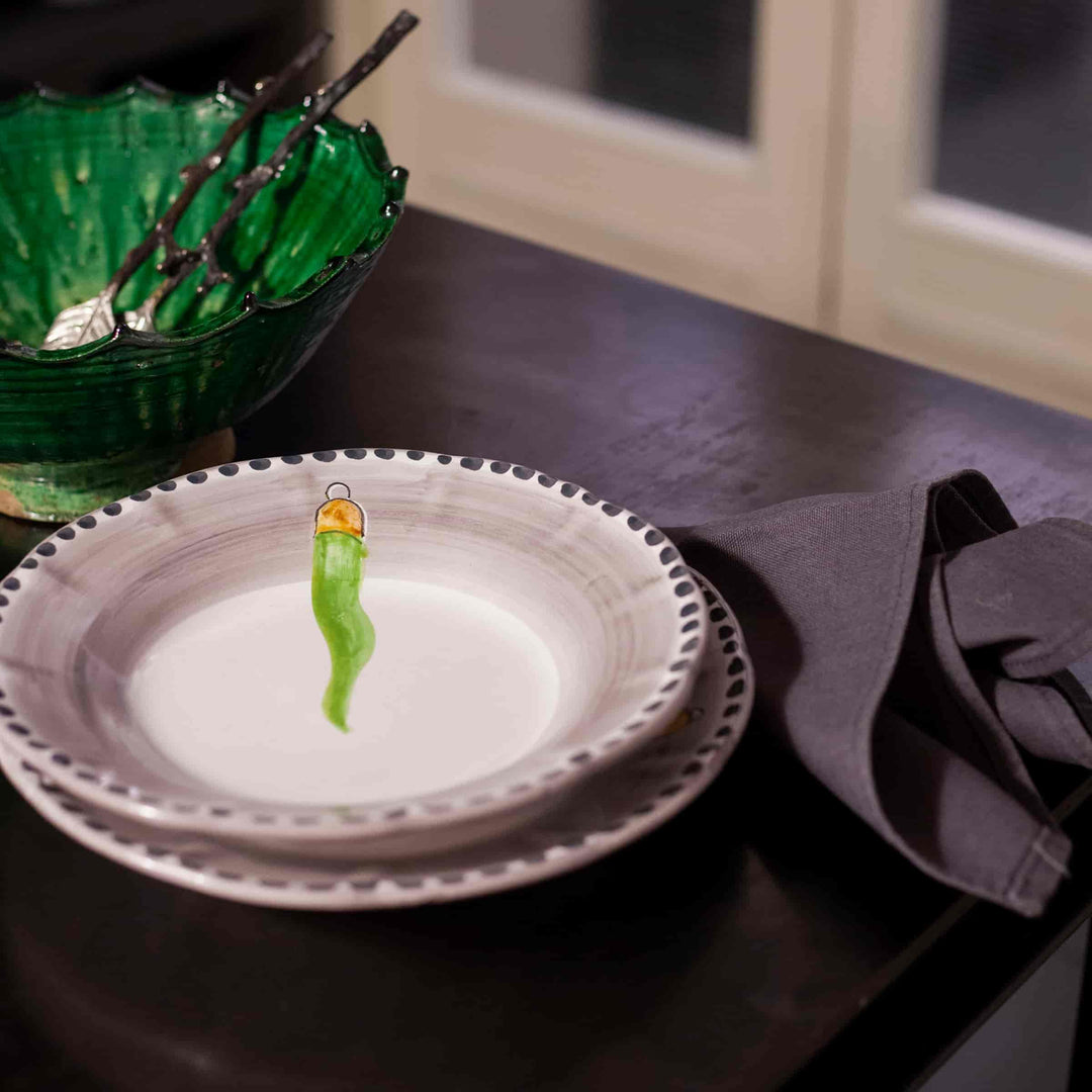 Ceramic Dinner Plate VIETRI - FORTUNA by Germana Scapellato for Wtfb