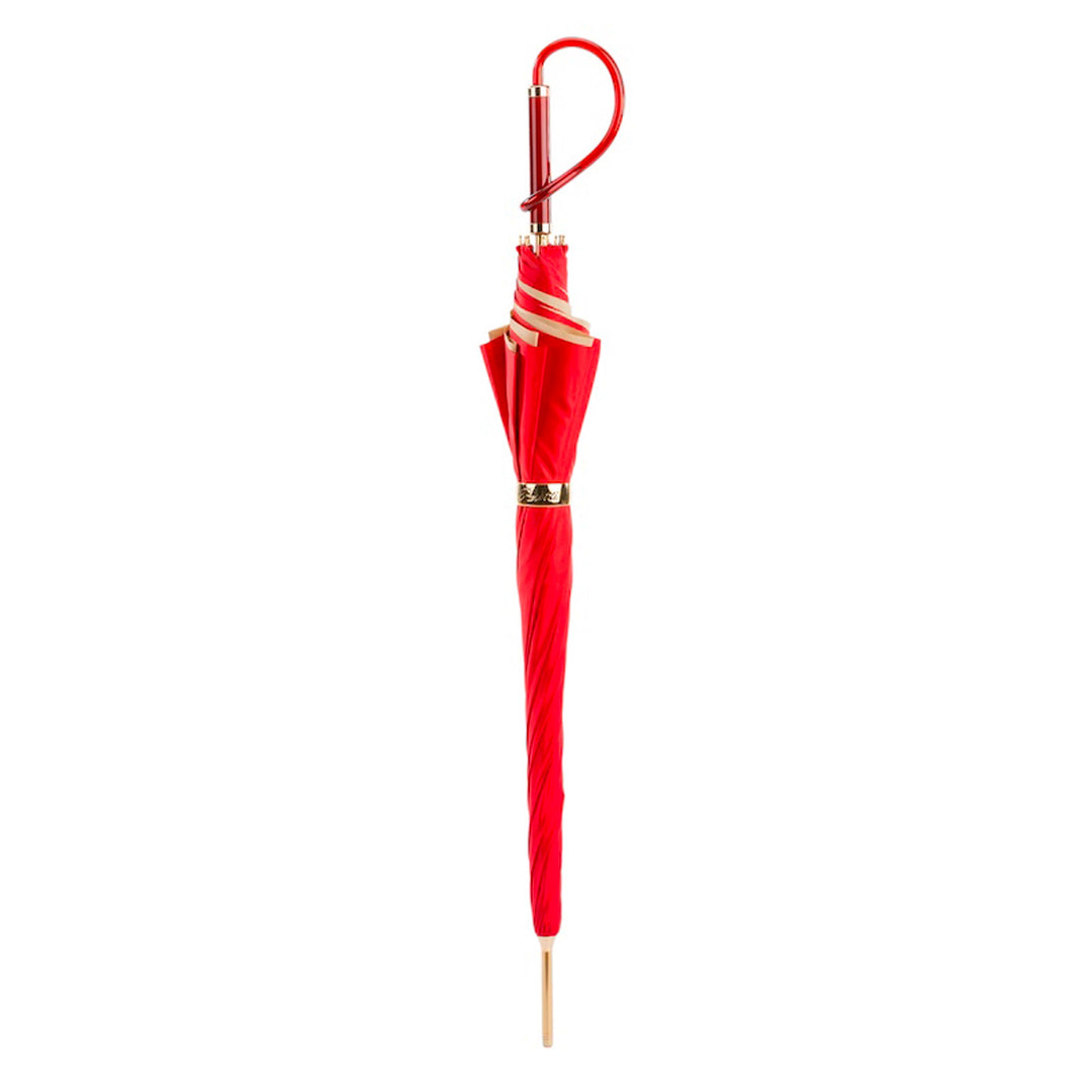Umbrella RED DAHLIA DOUBLE CLOTH by Pasotti 02