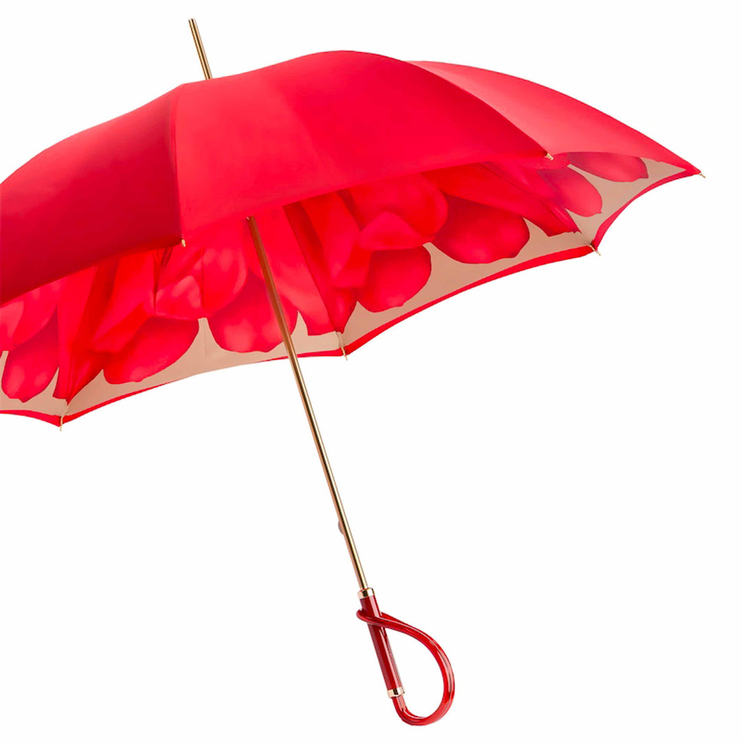 Umbrella RED DAHLIA DOUBLE CLOTH by Pasotti 06