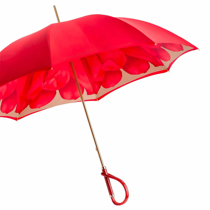Umbrella RED DAHLIA DOUBLE CLOTH by Pasotti 06