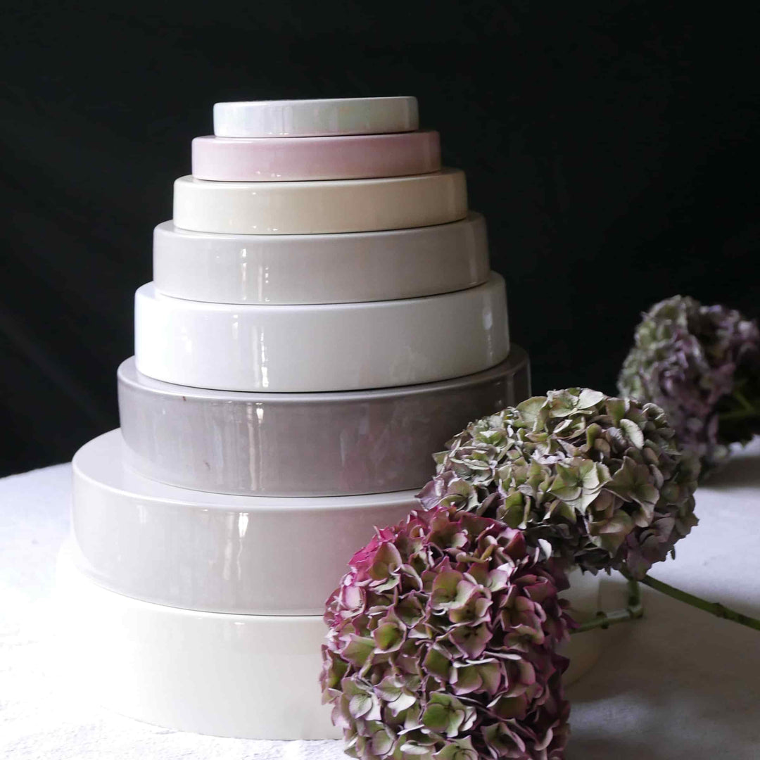 Ceramic Concentric Platters LA CERCHIA - CIRCONVALLAZIONE Set of Six by Germana Scapellato for Wtfb