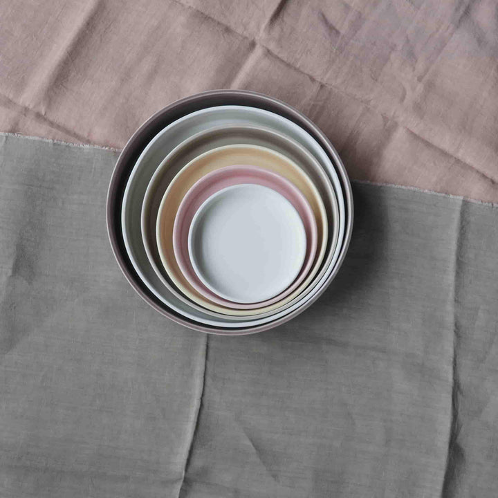 Ceramic Concentric Platters LA CERCHIA - CIRCONVALLAZIONE Set of Six by Germana Scapellato for Wtfb