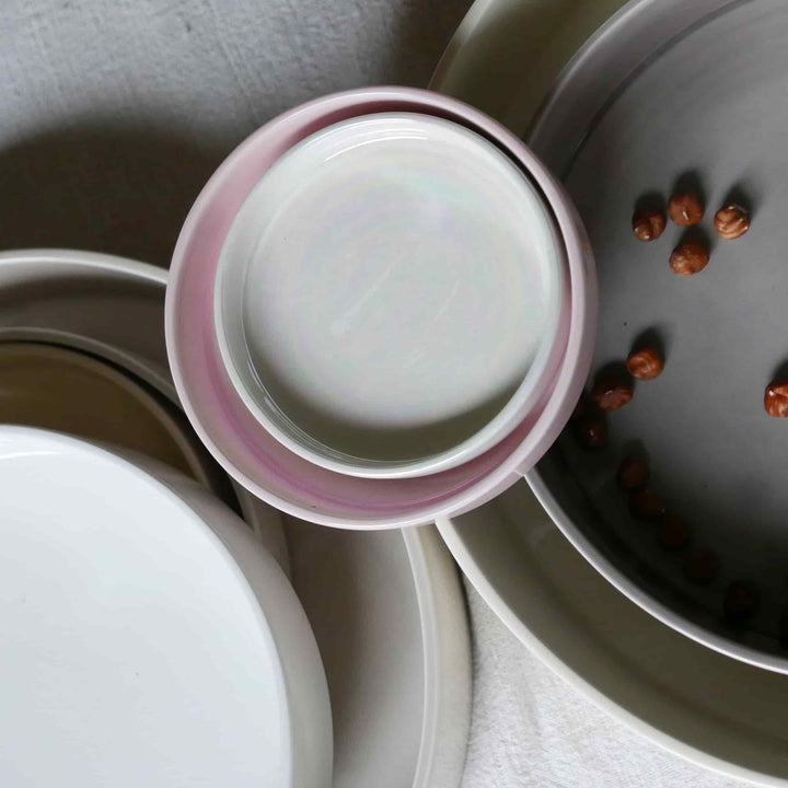 Ceramic Concentric Platters LA CERCHIA - CIRCONVALLAZIONE Set of Six by Germana Scapellato for Wtfb