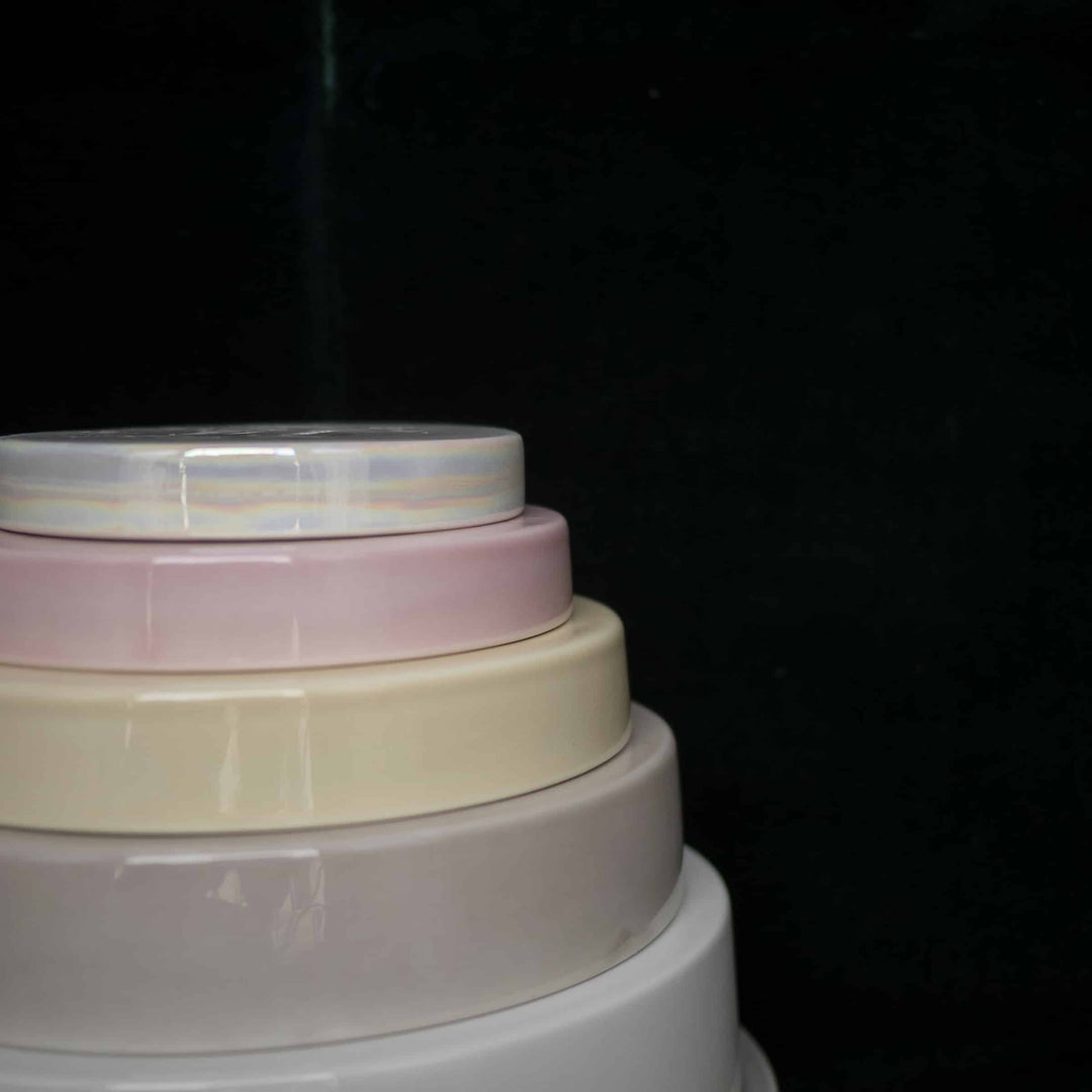 Ceramic Concentric Platters LA CERCHIA - CIRCONVALLAZIONE Set of Six by Germana Scapellato for Wtfb