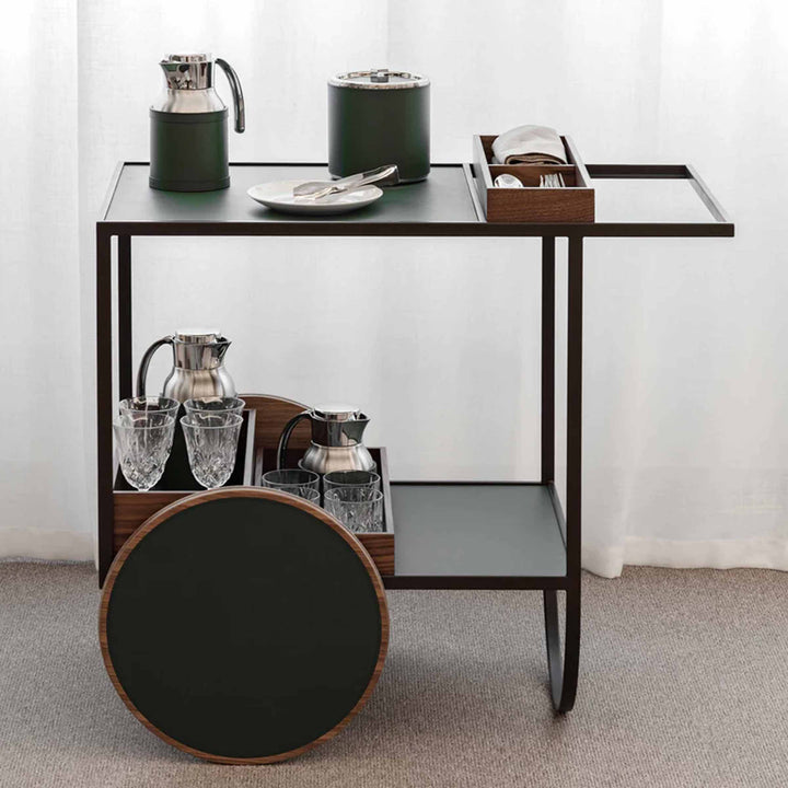 Serving Trolley with Wheels MAGENTA by Pinetti