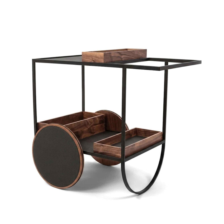 Serving Trolley with Wheels MAGENTA by Pinetti