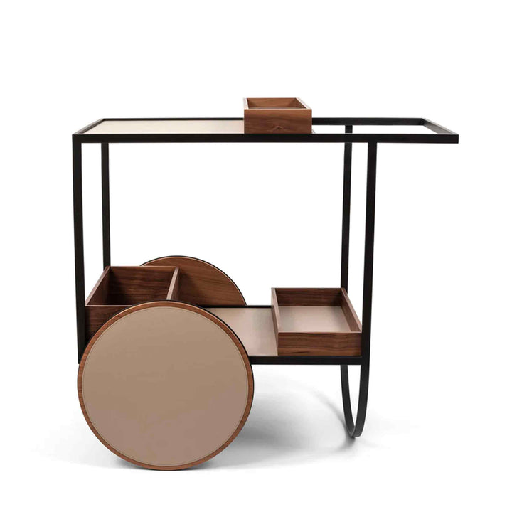 Serving Trolley with Wheels MAGENTA by Pinetti