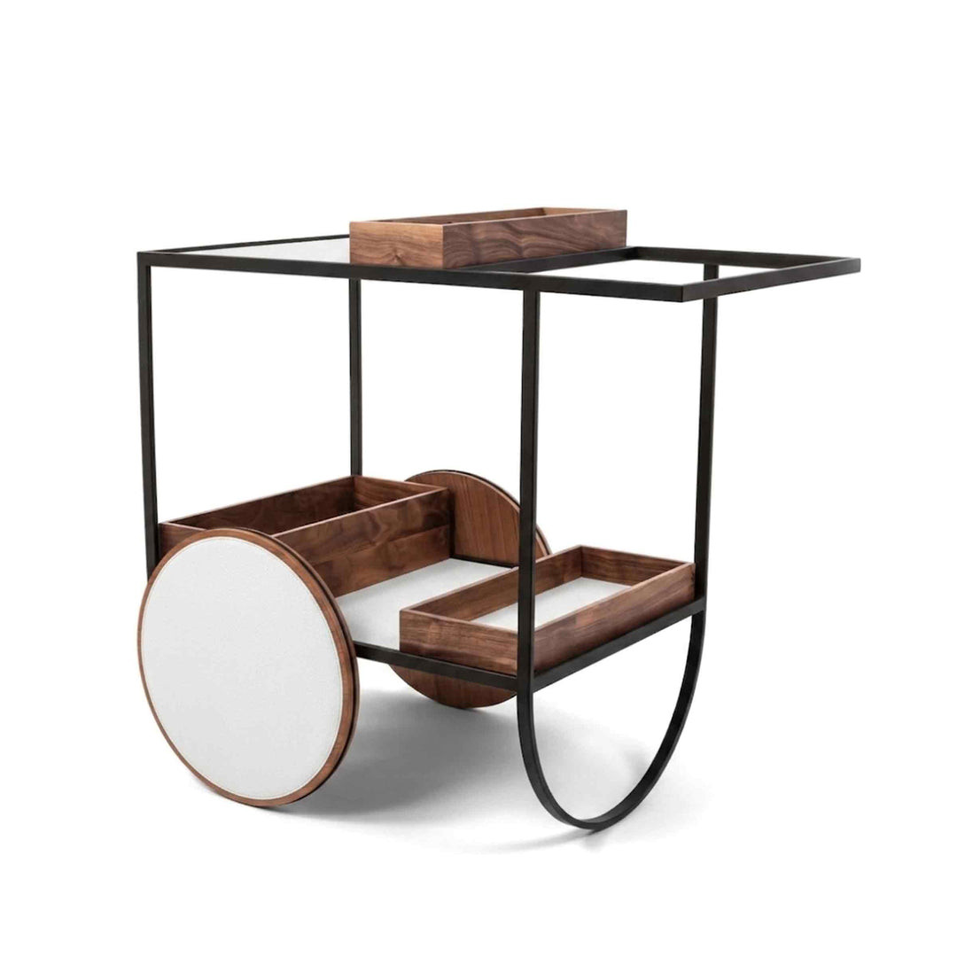 Serving Trolley with Wheels MAGENTA by Pinetti