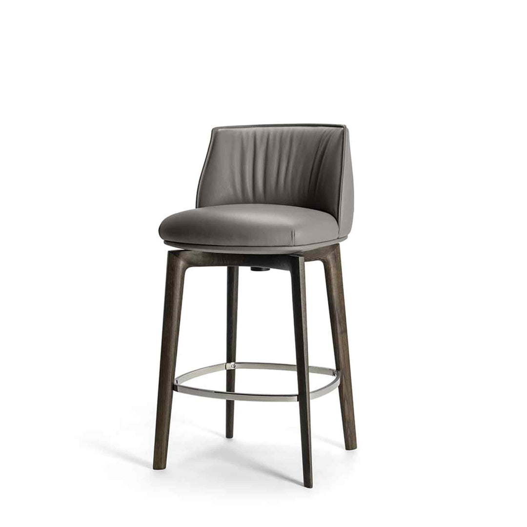 Swivel Stool ARCHIBALD by Jean-Marie Massaud for Poltrona Frau