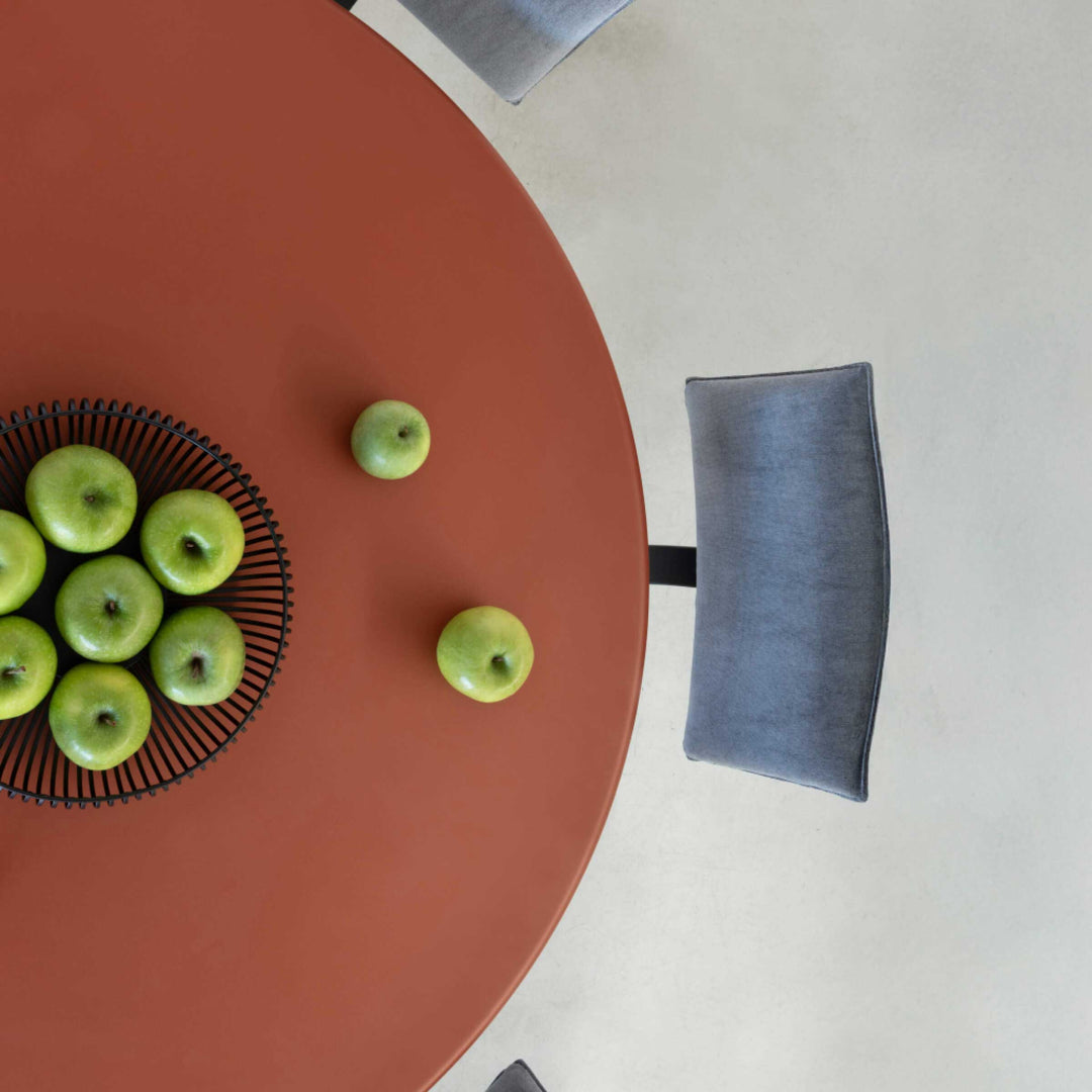 Brown copper All Round dining table by From Industrial Design for Magis, contemporary designer table