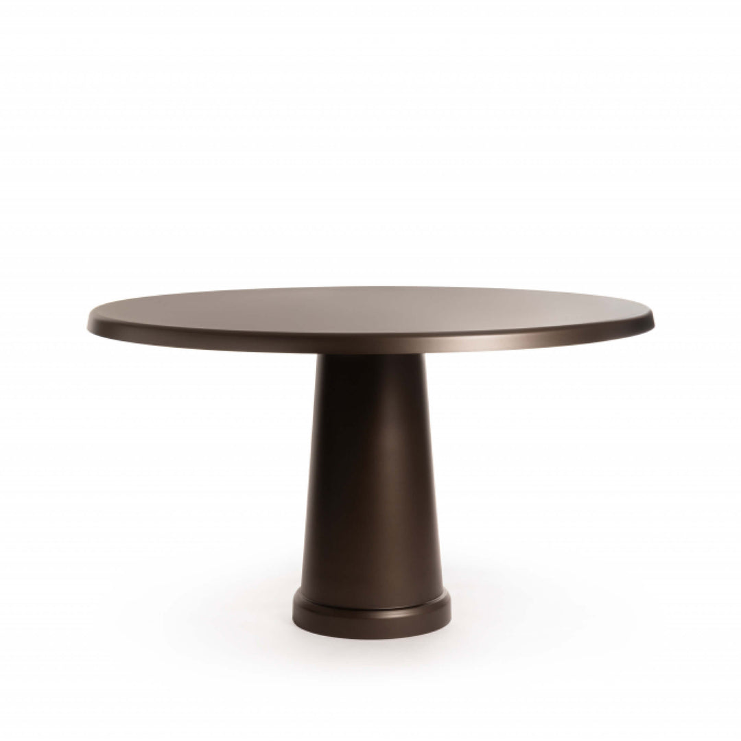 Dark Bronze All Round dining table by From Industrial Design for Magis, contemporary designer table