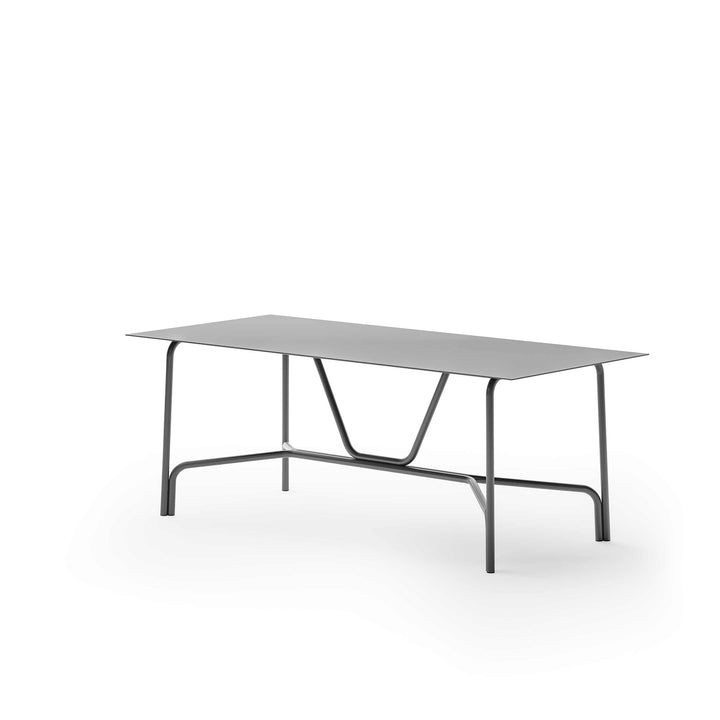 Udendørs aluminium bord SALÒ af Matteo Thun og Benedetto Fasciana for Unopiù