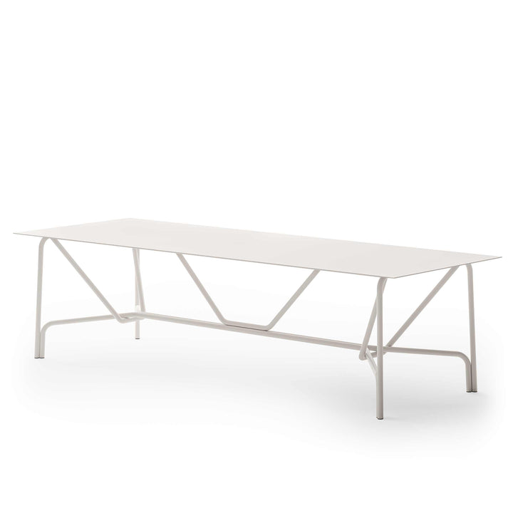 Udendørs aluminium bord SALÒ af Matteo Thun og Benedetto Fasciana for Unopiù