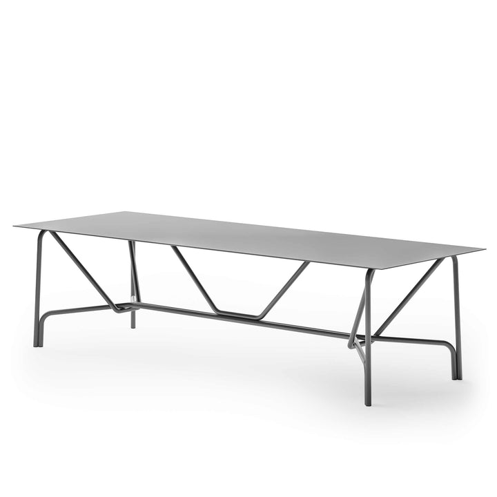 Udendørs aluminium bord SALÒ af Matteo Thun og Benedetto Fasciana for Unopiù