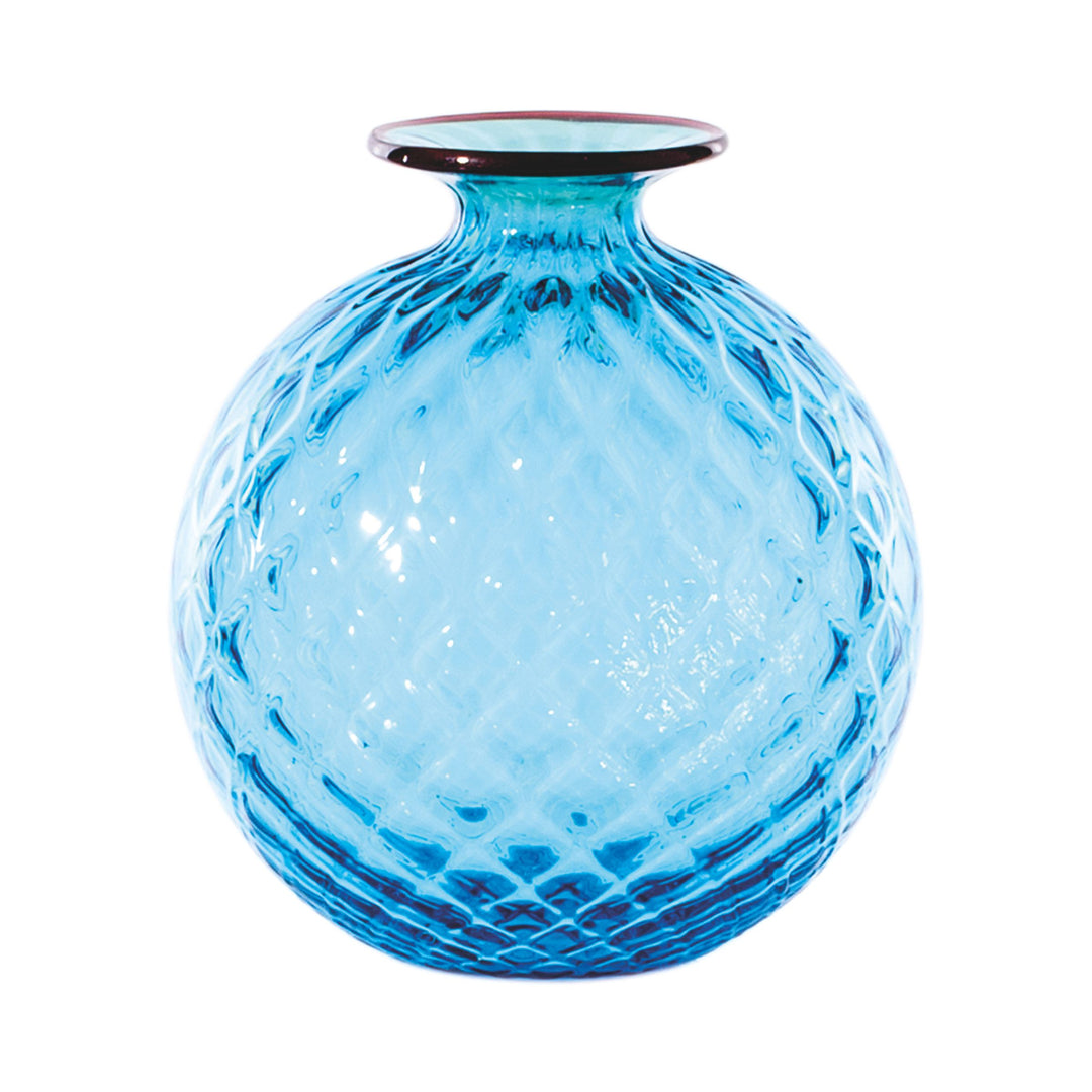 Murano Glass Vase MONOFIORE BALLOTON by Venini -  1
