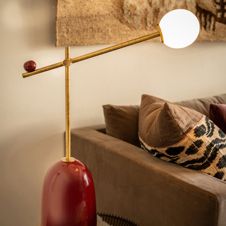 Table Lamp PINS Dark Red by La Récréation & P. Angelo Orecchioni 03