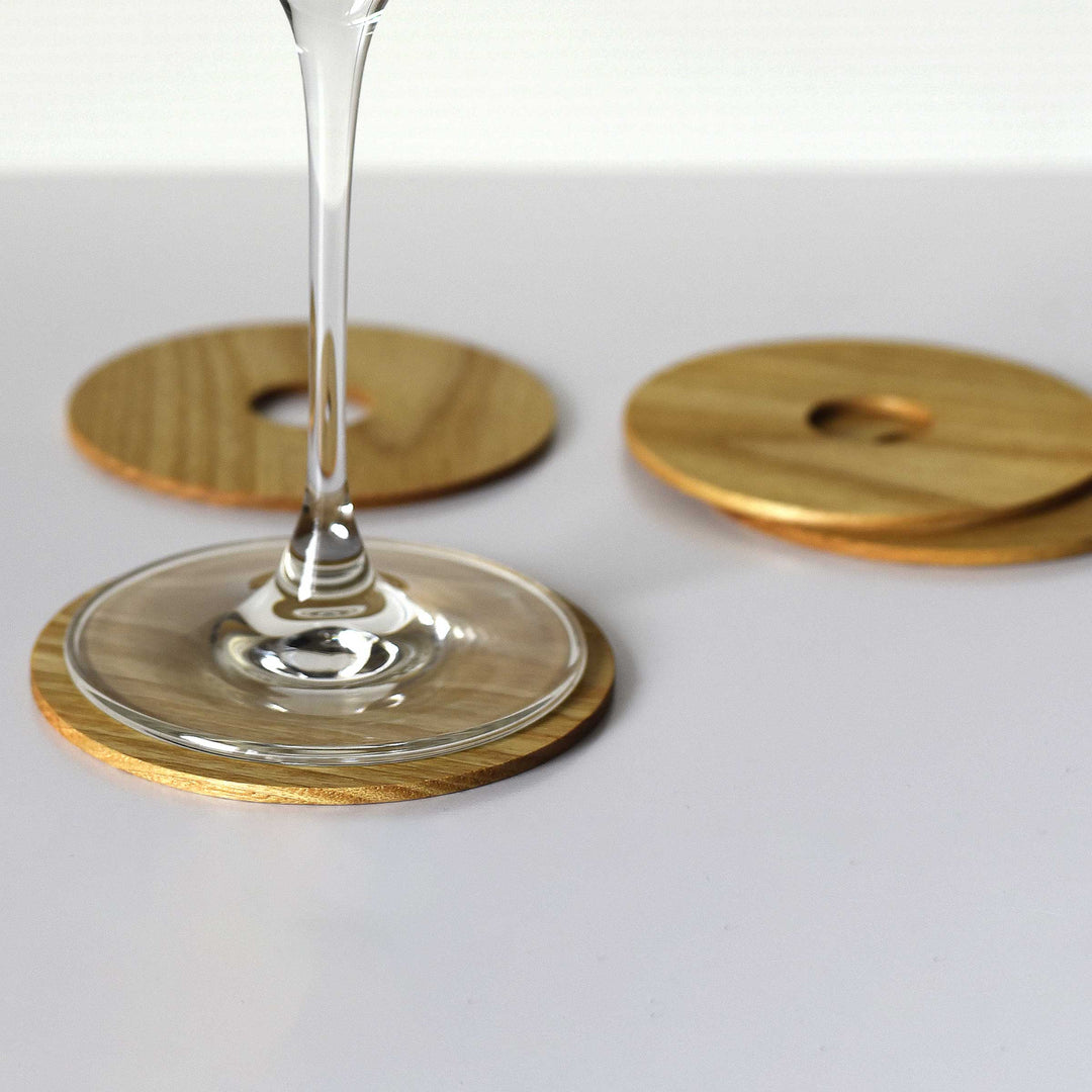 Ash Wood Coasters IS - Set of Four 05