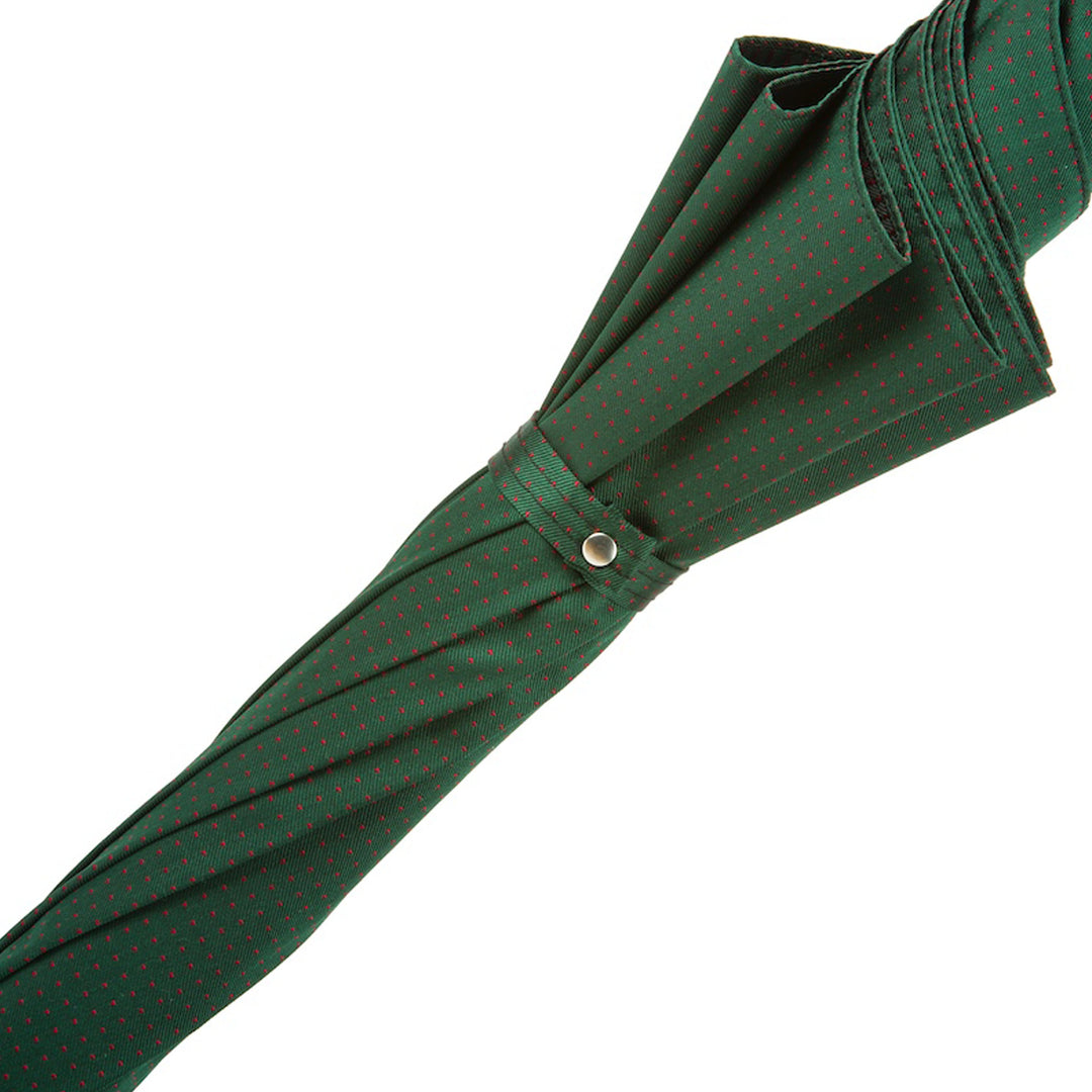 Umbrella RED DOTS with Chestnut Handle 07