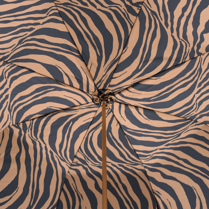 Umbrella BROWN ZEBRA PRINT with Acetate Handle 06