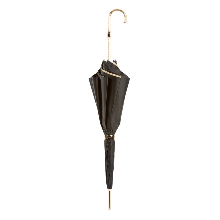 Umbrella FLOWER INSIDE with Jewelled Brass Handle 02