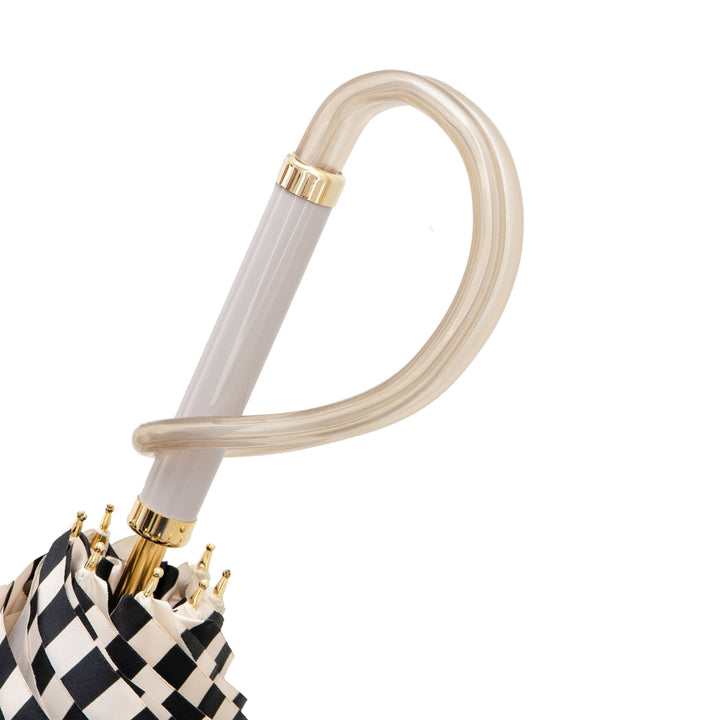 Umbrella IVORY with Acetate Handle 04
