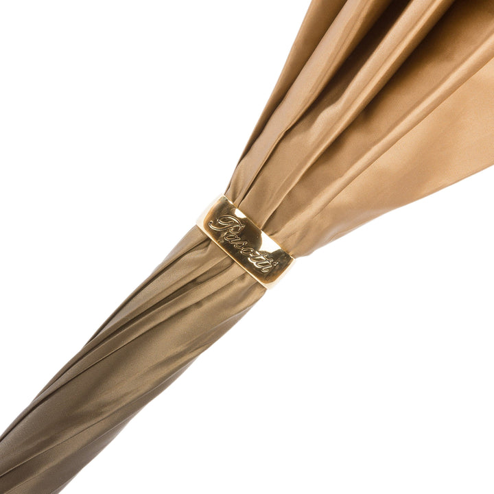 Umbrella LEOPARD Ivory with Jewelled Brass Handle 06