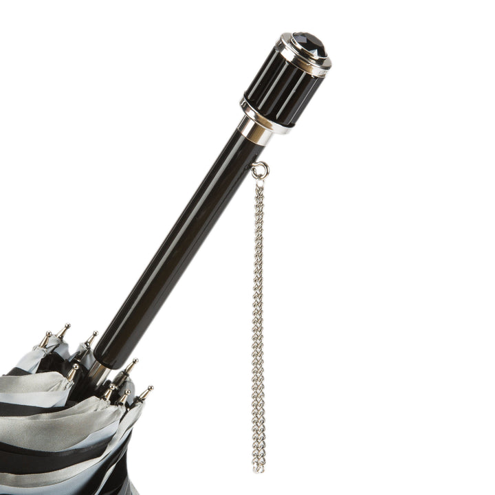 Umbrella DAHLIA Silver with Jewelled Acetate Handle 04