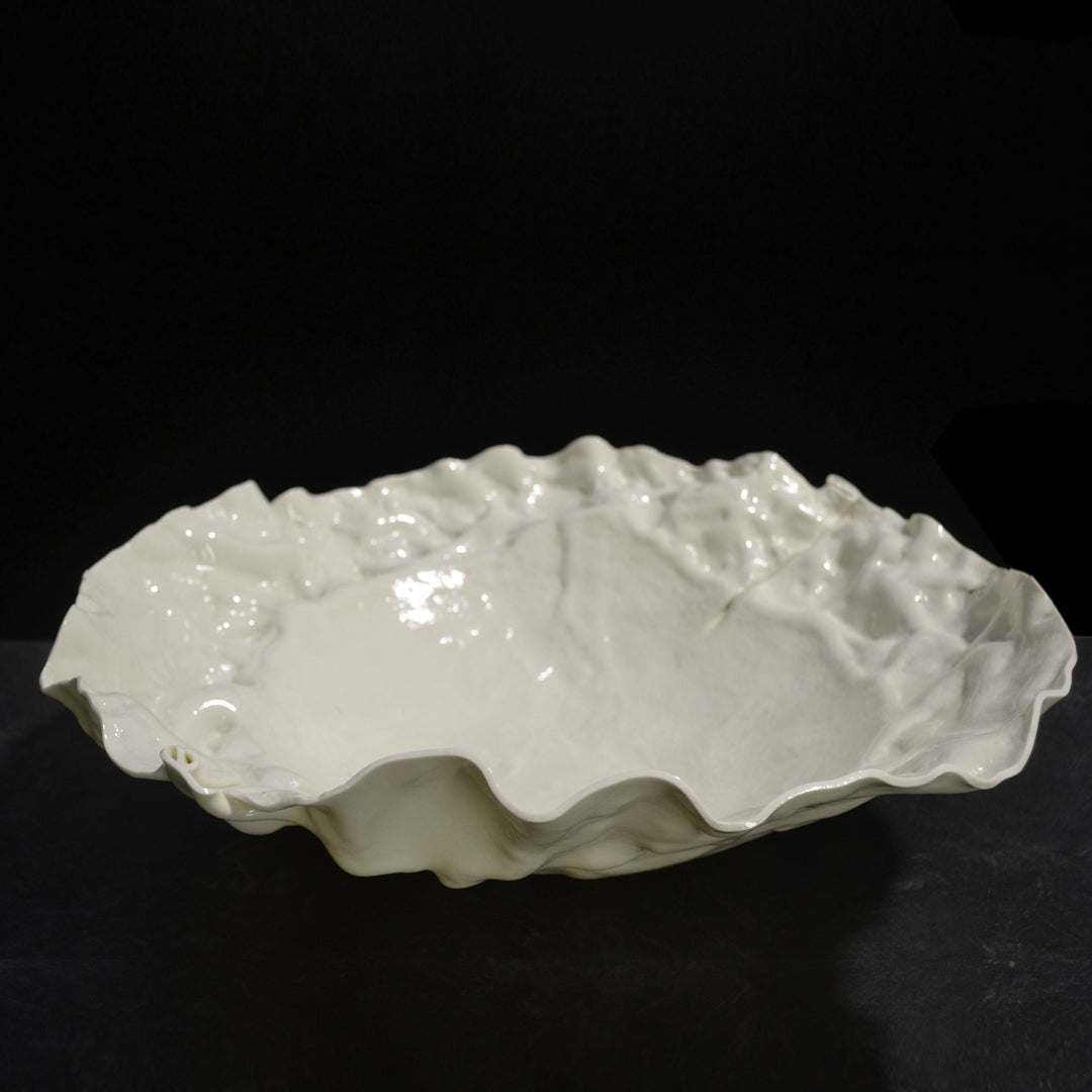Murano Glass Serving Bowl STROPICCIATO by D.i. Più Andretto Design 02