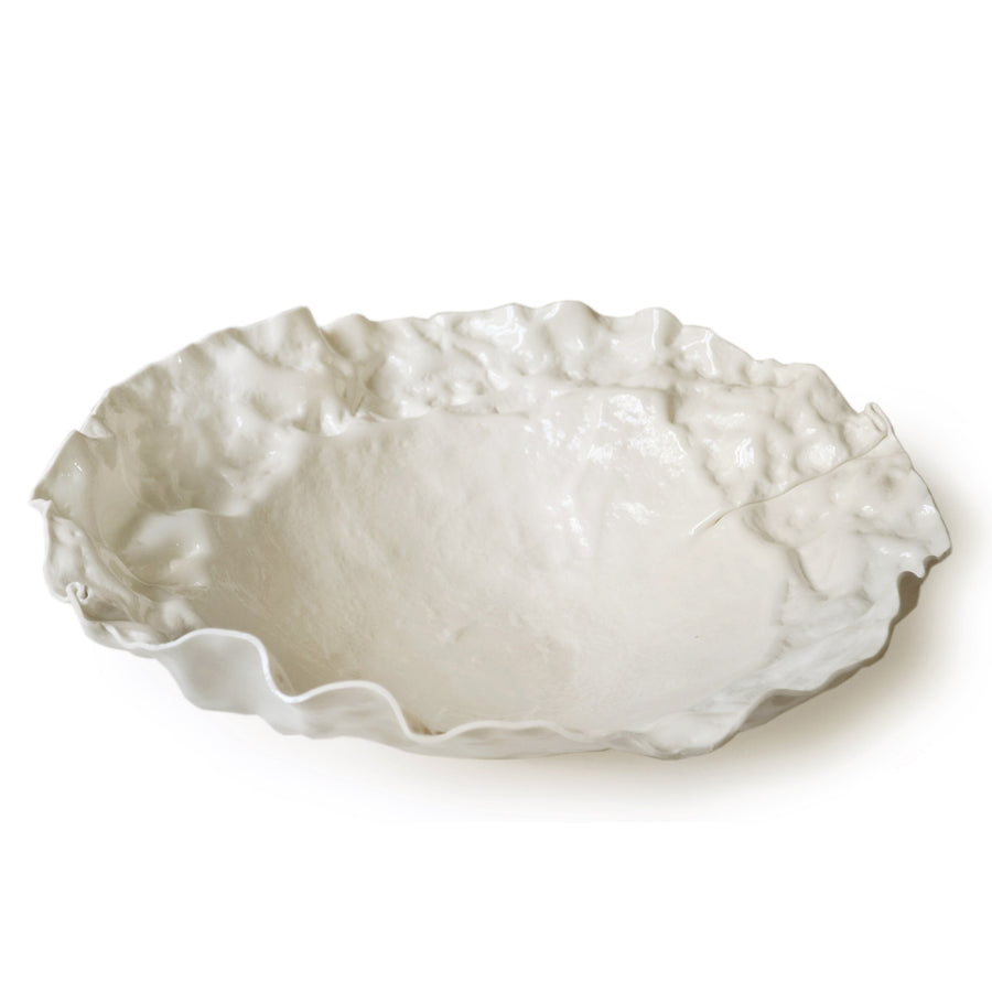 Murano Glass Serving Bowl STROPICCIATO by D.i. Più Andretto Design 01