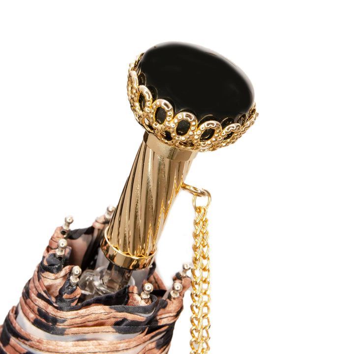 Folding Umbrella ANIMALIER with Jewelled Brass Handle 04