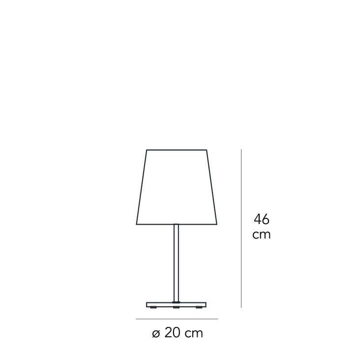 Table Lamp 3247TA Small by FontanaArte Design Lab 04