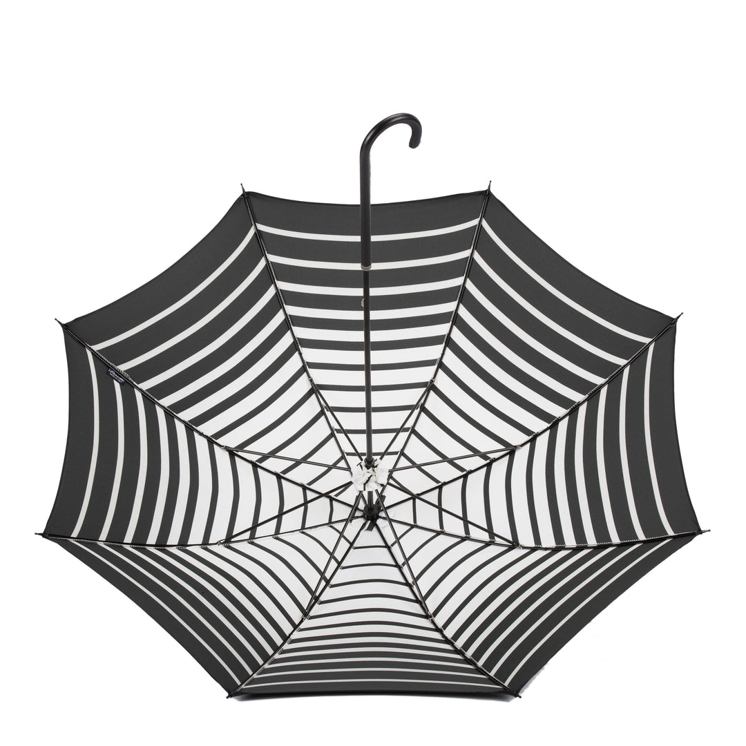 Parasol STRIPED with Leather Handle 07
