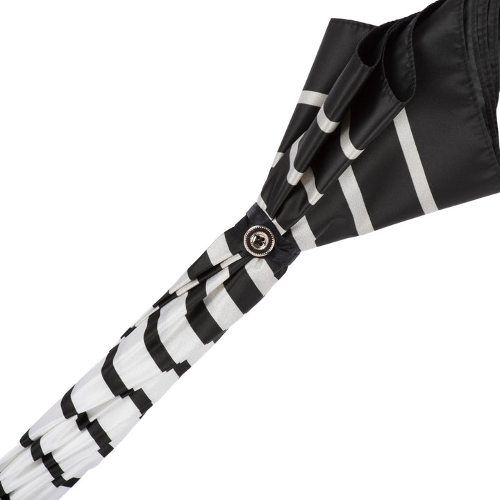 Parasol STRIPED with Leather Handle 06