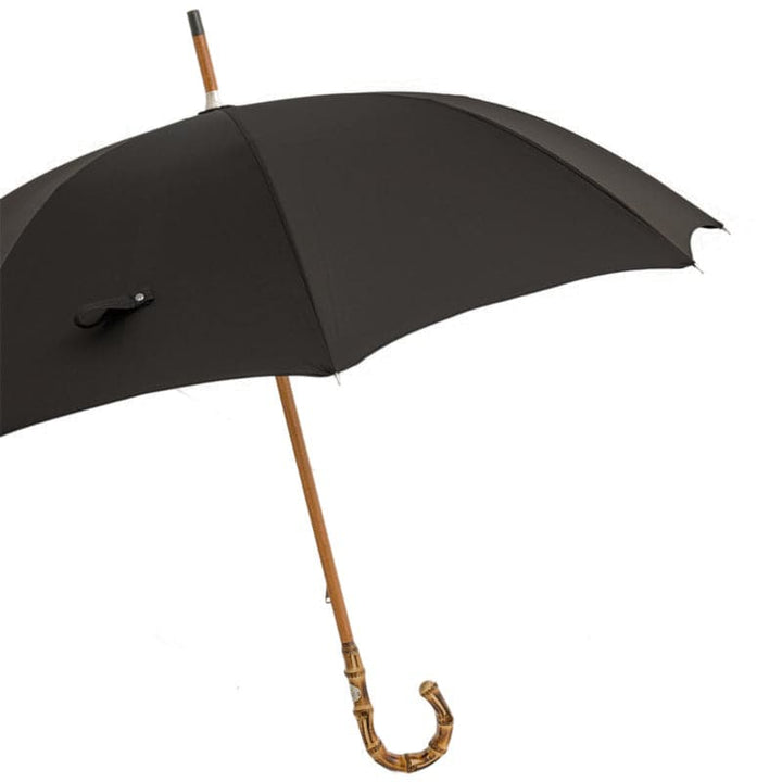 Umbrella OXFORD BLACK with Bamboo Handle 07