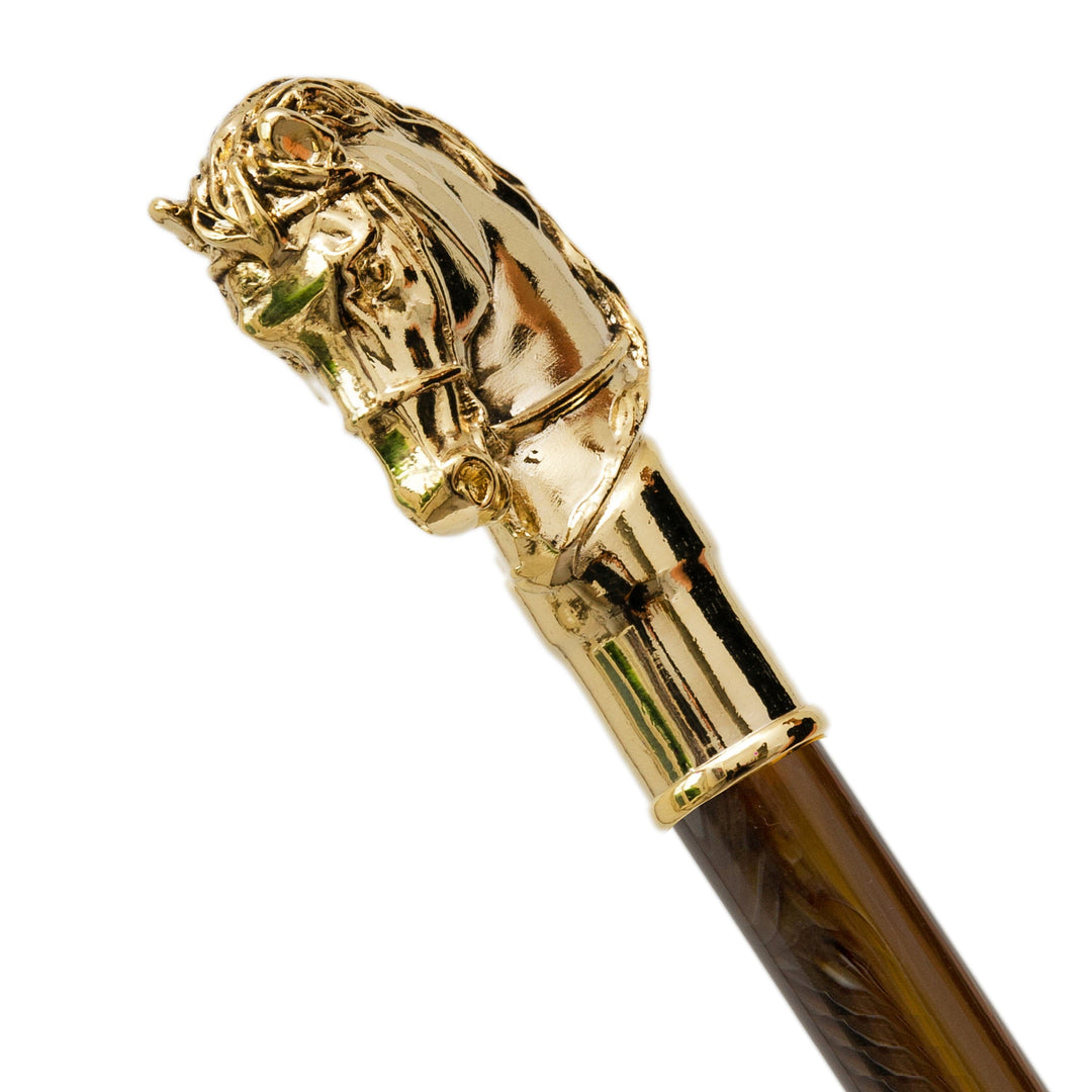 Umbrella GOLDEN HORSE with Metal Handle 06