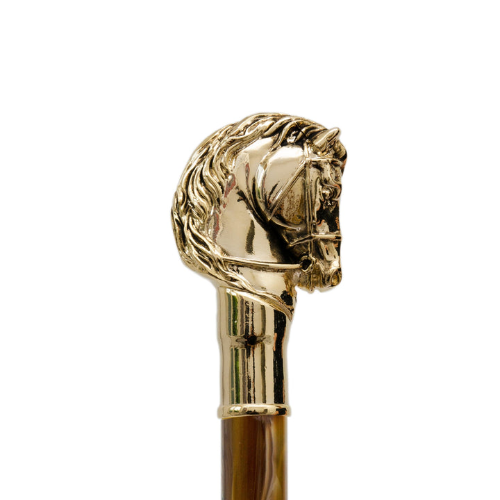 Umbrella GOLDEN HORSE with Metal Handle 03