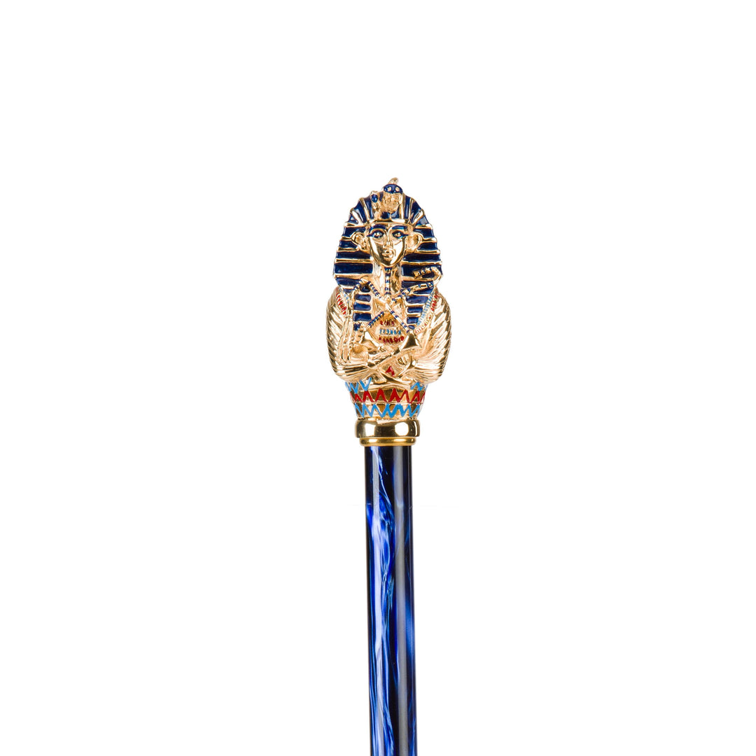 Umbrella TUTANKHAMON with Enameled Brass Handle 05