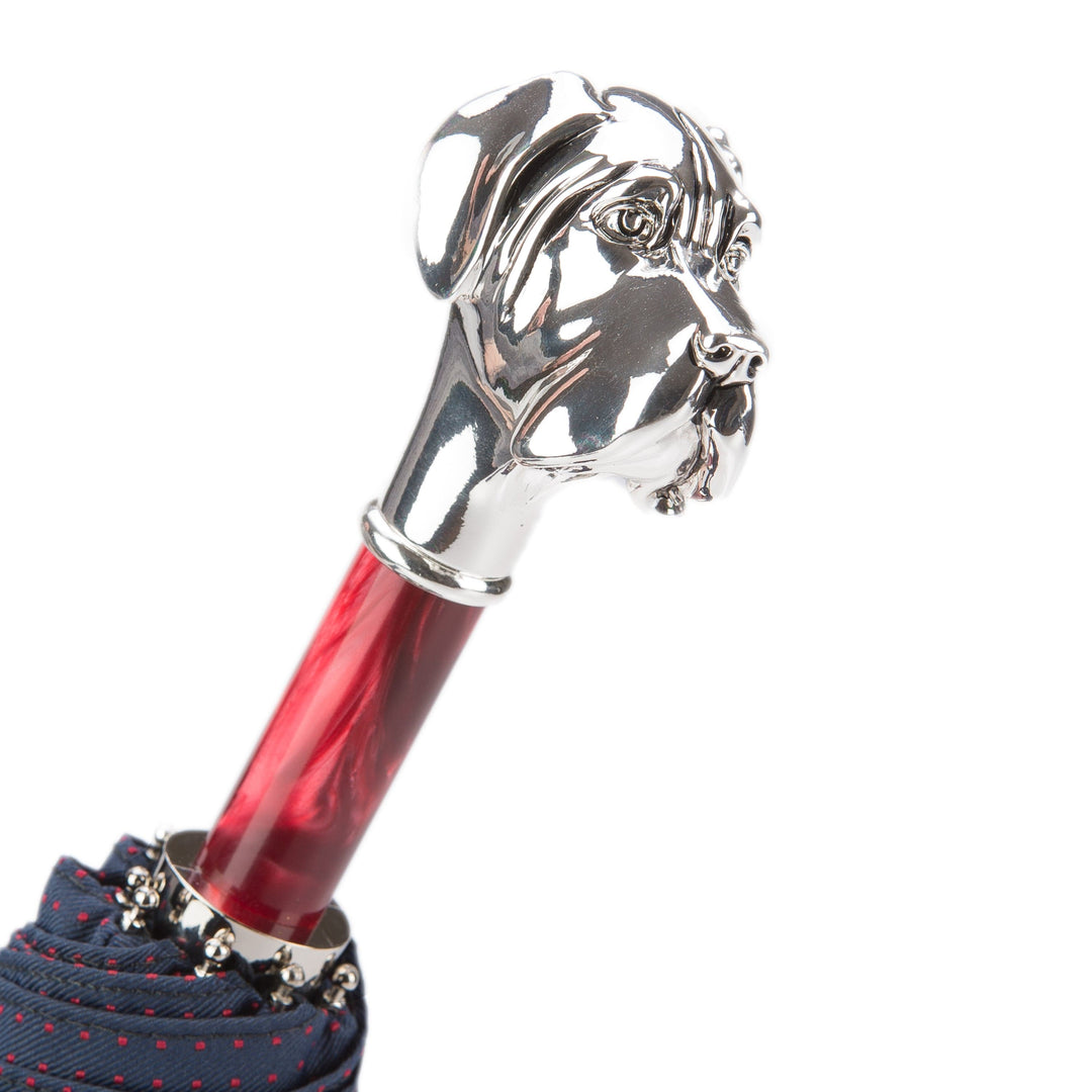 Folding Umbrella LABRADOR with Silver-Plated Resin Handle 03