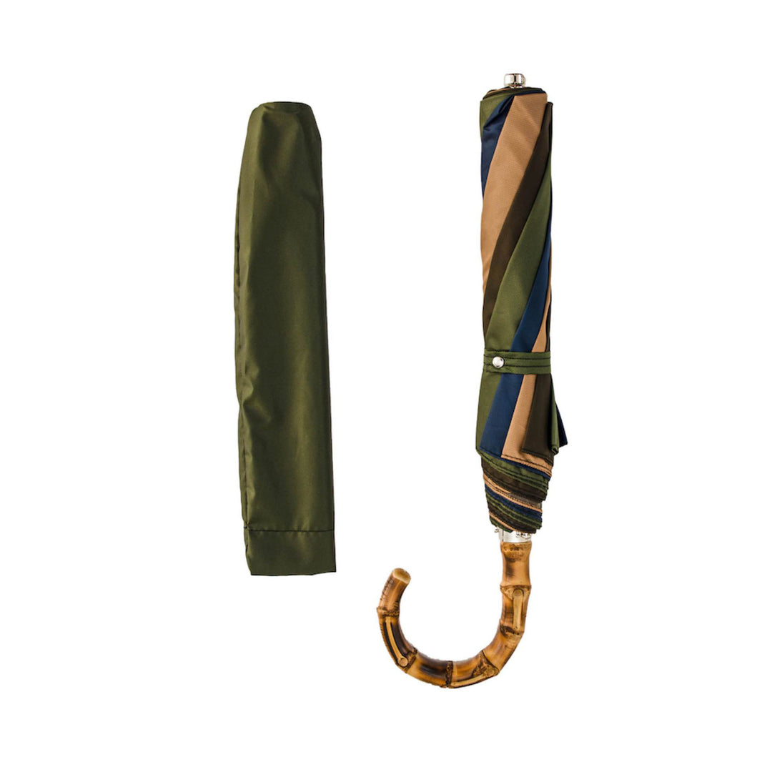 Folding Umbrella WINTER RAINBOW with Bamboo Handle 03