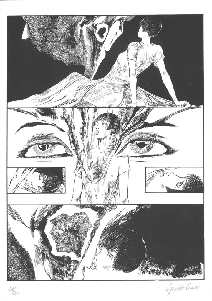 1991 - Lithography Guido Crepax - Valentina meets Moore 3 01