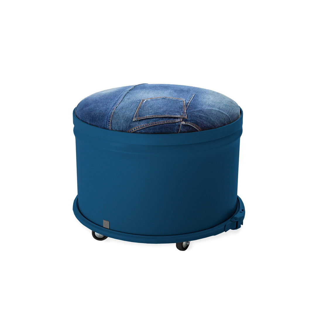 Iron Storage Pouf JEANS 03
