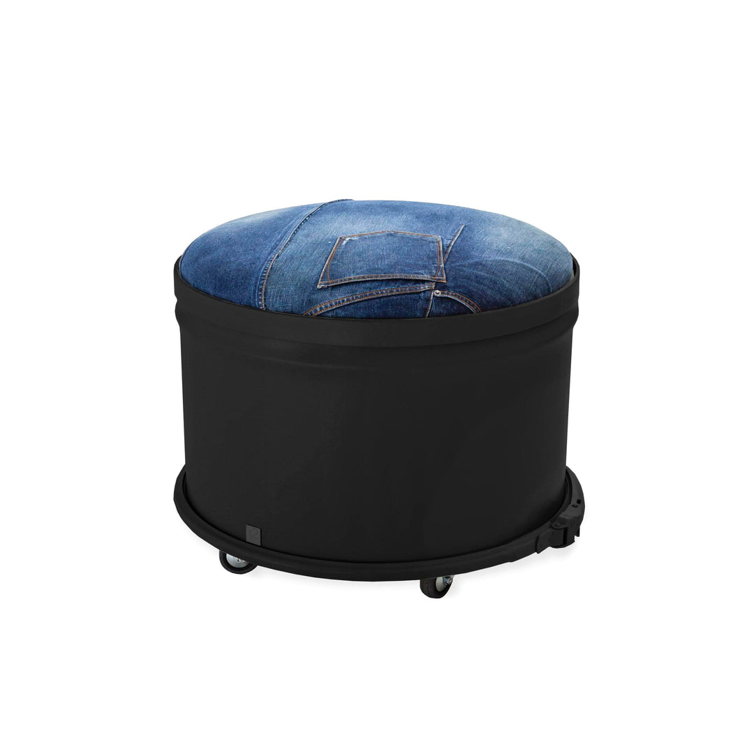Iron Storage Pouf JEANS 05