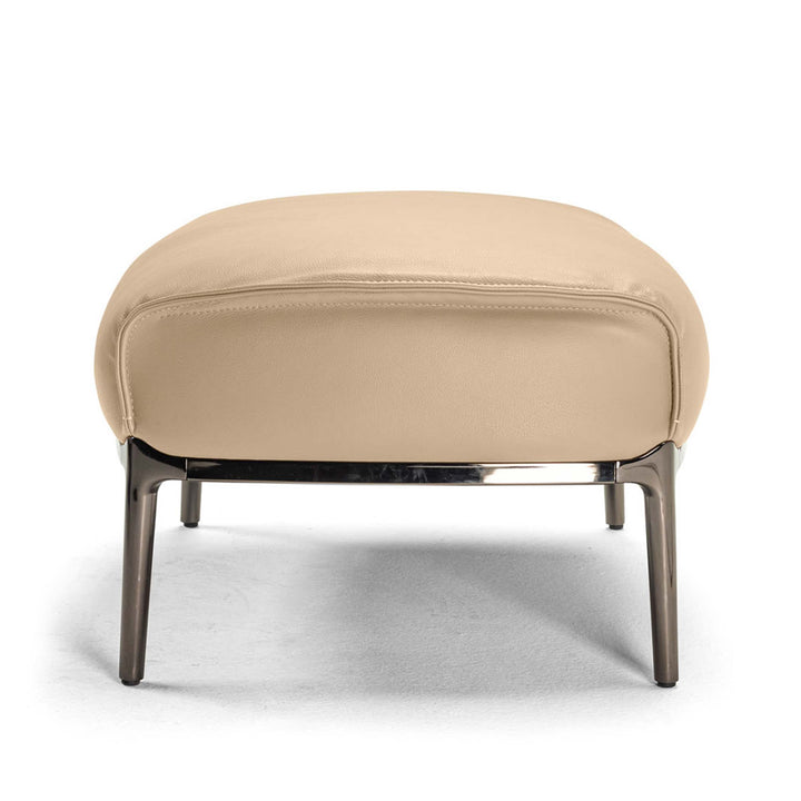 Leather Ottoman ARCHIBALD by Jean-Marie Massaud for Poltrona Frau 03
