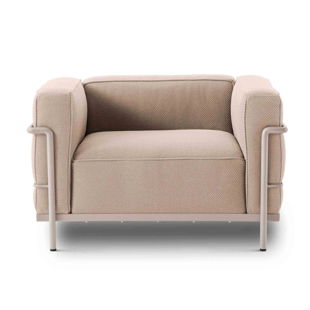 Outdoor Armchair - "3, Fauteuil Grand Confort, Grand Modèle", designed by Charlotte Perriand, Le Corbusier, Pierre Jeanneret for Cassina 01