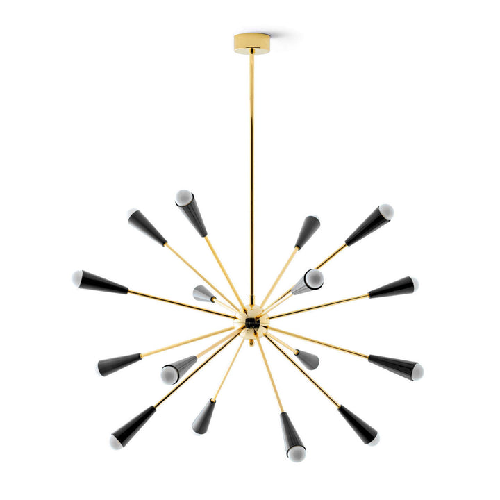 Brass Chandelier SPUTNIK by Stilnovo 02