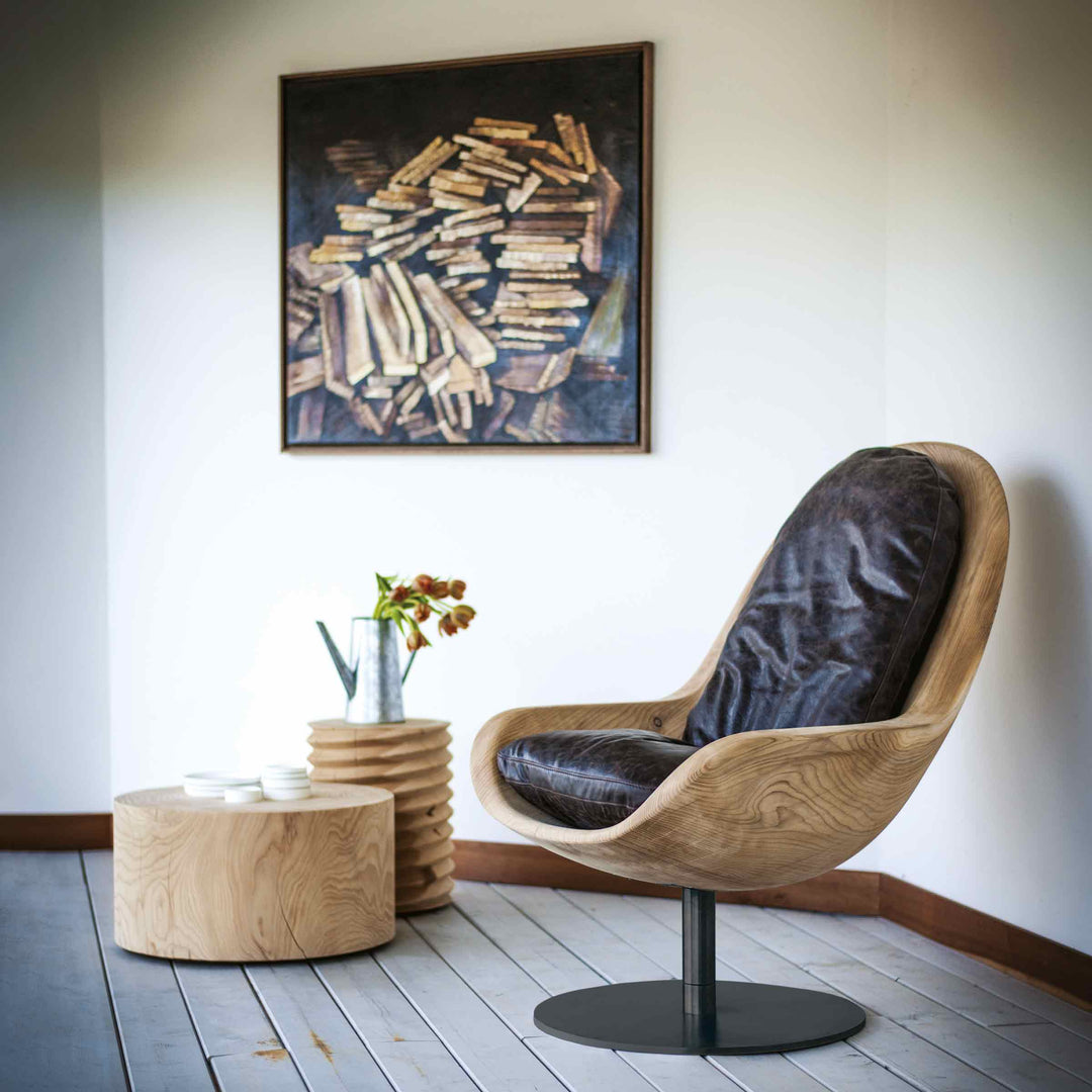 Cedar Wood Armchair CREUS by Pininfarina for Riva 1920 2