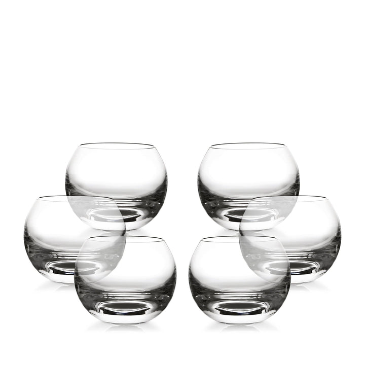 Blown Glass Liqueur Glasses TULIP Set of Six by Aldo Cibic for Paola C 01