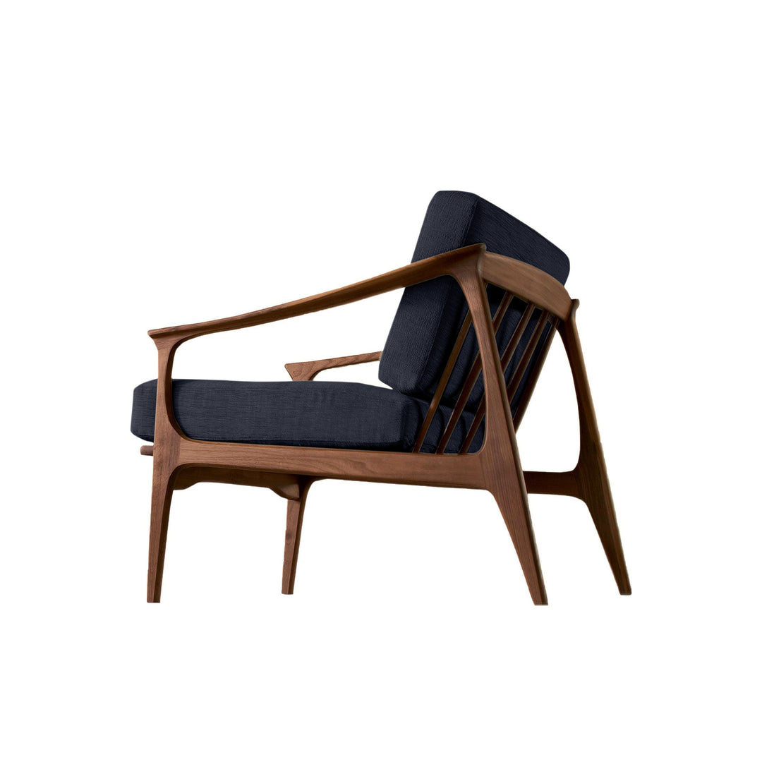 Walnut Wood Armchair QUIETE 03