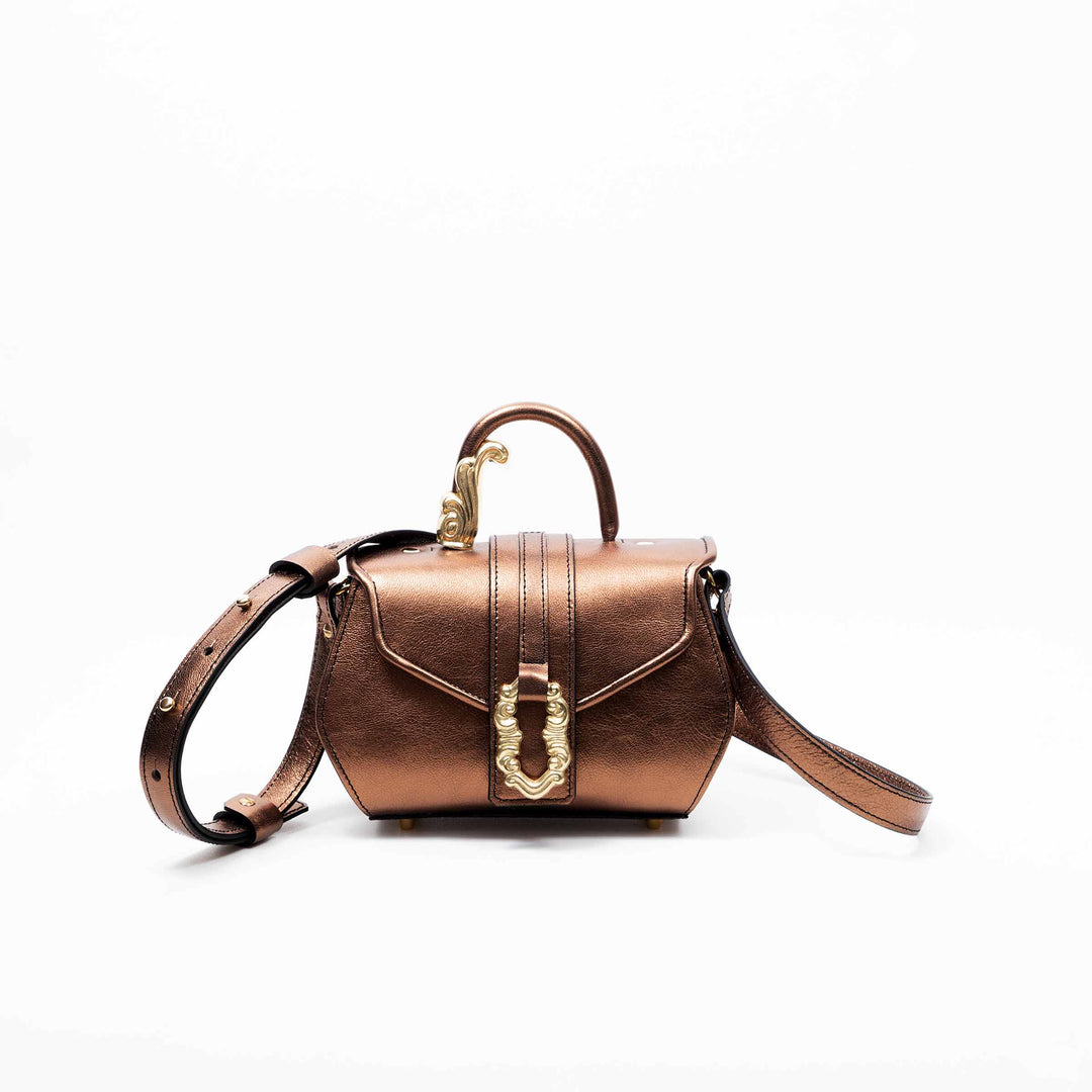 Crossbody Leather Bag DIAMOND Mini by MARCO Atelier 05